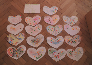 Prace wszystkich dzieci.